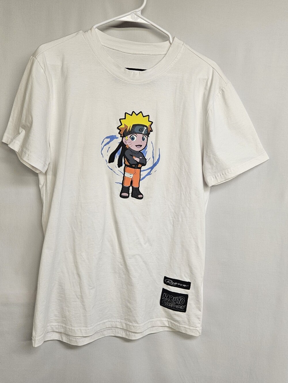 Reason Naruto Shippuden Graphic Chibi Tee Shirt Medium White